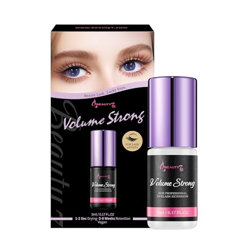 Weimob wimpernkleber für Wimperverlängerung For Permanent Lashes Super Quick Dry Eyelash Adhesive Professionelle Klasse dauerhafter wimpernkleber für Dauerwimpern Schwarzer Trocknungszeit 1-2 Sek 5ml