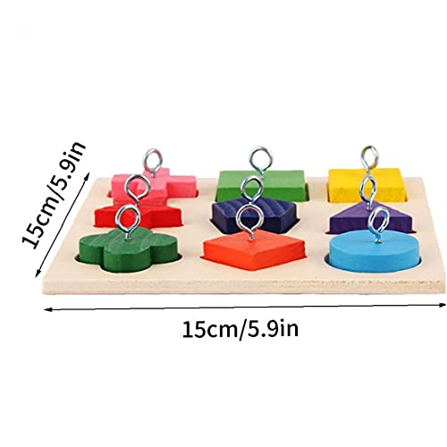 NIDONE Vogel Houten Blok Speelgoed Papegaai Intelligentie Training Educatief Speelgoed Spelen Foerageringbenodigdheden… - Afbeelding 3