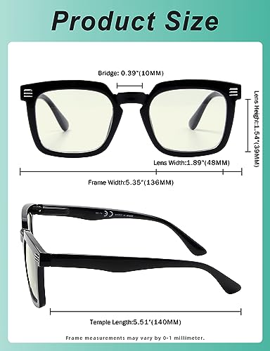 Image of Eyekepper 4-pack Reading Glasses Blue Light Blocking Square Computer Readers Women