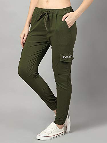 Image of dockstreetWomen Lowers Bz17Olive dckpcktprnttokko MOlive dockstreet Pocket Design M