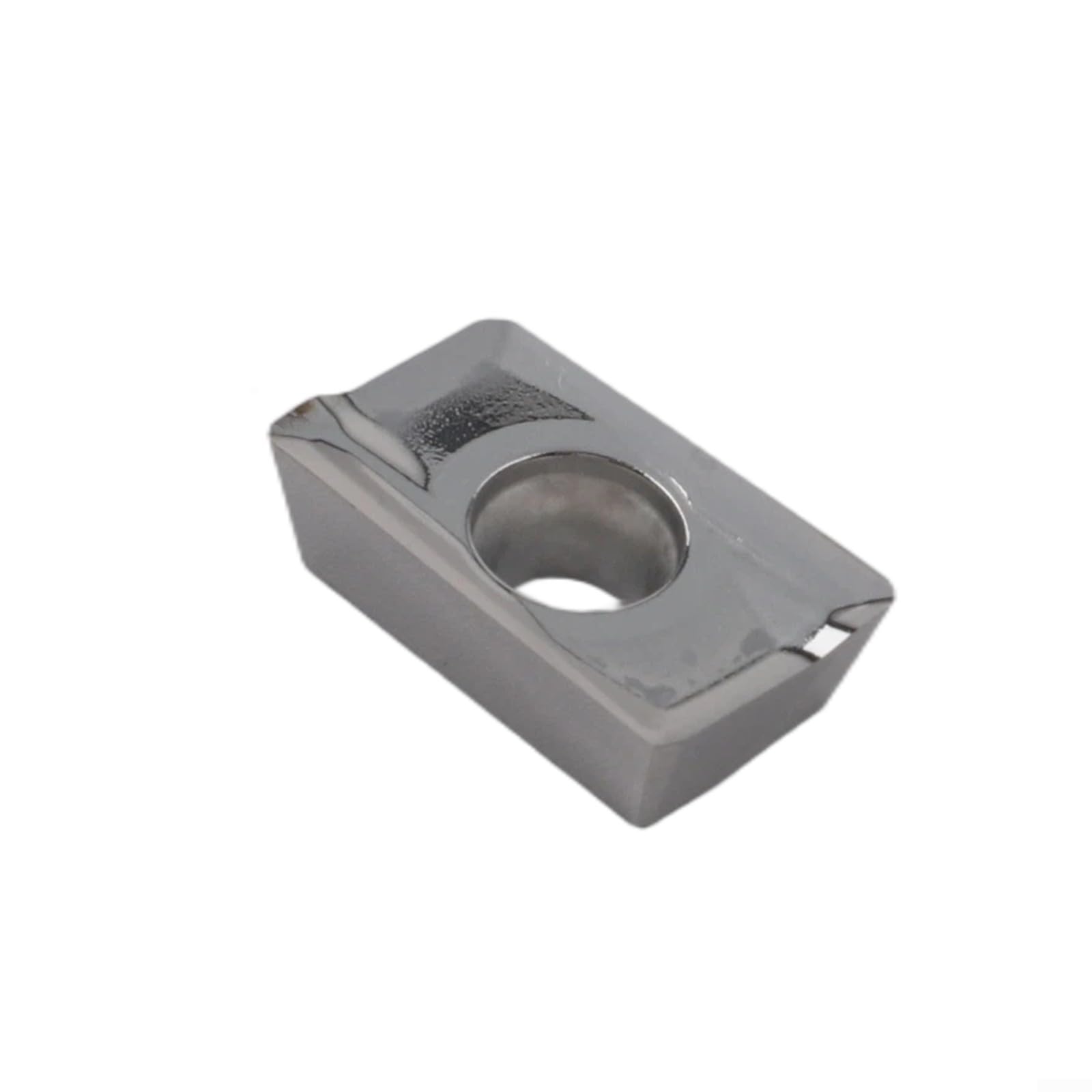 10 Stück Hartmetall-Wendeplatten APKT1604PDFR-MA H01 für CNC-Fräsen, Silber, 16x10x5 mm, geeignet für Schlichtbearbeitung von Aluminium und Metall