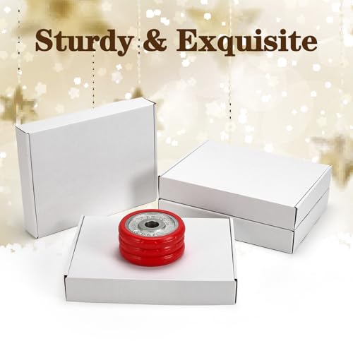 Image of WIFTREY 20 Pack 12x9x2 Shipping Boxes, White 12 x 9 x 2 Corrugated Cardboard Box for Packaging Small Business, Moving, Literature Mailing