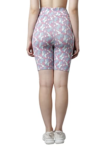 Image of PERFKT-U Women Slim Fit High-Rise Cycling Sports Shorts