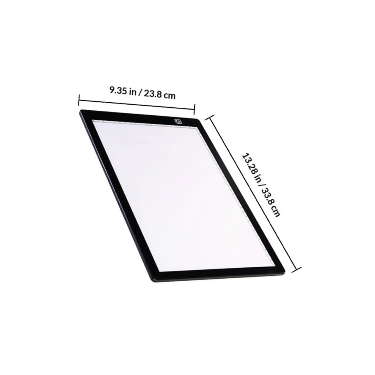 NOLITOY Table Lumineuse A4 en Acrylique avec Câble USB et 2 Aimants, Planche à Dessin Légère avec Règle Intégrée, Pratique Calligraphie Dessin Artistique