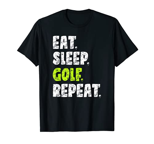 Eat Sleep Golf Repeat, Black
