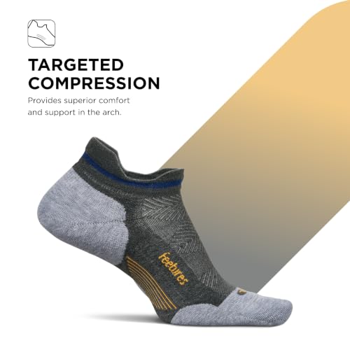 Image of Feetures Elite Golf Max Cushion Tab Ankle Socks - Sport Sock with Targeted Compression