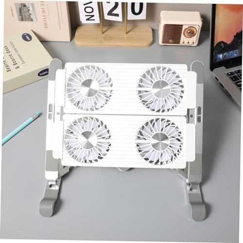 Base con ventiladores y diseño antideslizante plata miniatura 7