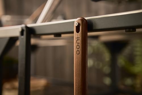 Image of ooni 14 inch Signature Perforated Pizza Peel - Anodised Aluminum Metal Pizza Peel 14 Inch With Long Walnut Wood Handle, Pizza Spatula Paddle, Pizza Oven Accessories, Pizza Tools