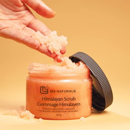 M3 Naturals Himalayan Salt Scrub Infused with Collagen and Stem Cell Natural Exfoliating Body and Face Souffle for Acne Cellulite Dead Skin Scars Wrinkles Cleansing Exfoliator 12 oz - Image 7