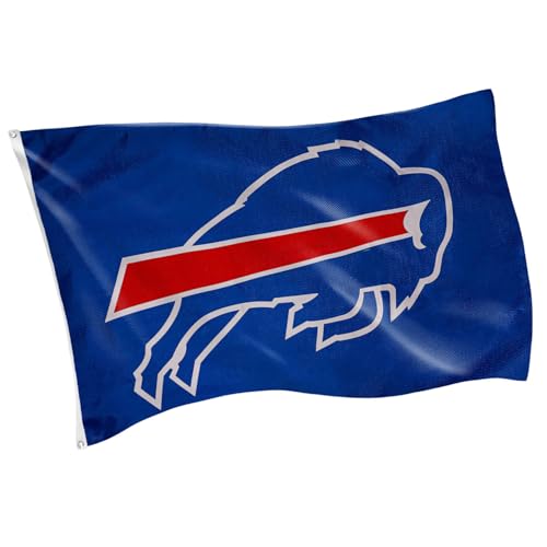 Team Sports America NFL Buffalo Bills 3x5 Outdoor Durable Flag with Grommets | Heavy Duty Flag & Banner for Outdoor Garden Patio | Indoor Wall Decor | Works with Flag Poles for Outside House