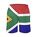 TAIZIYEAH South African Flag Men's Swim Trunks Quick Dry Hawaii Beach Shorts Summer Boardshorts Mesh Lining with Pockets XL