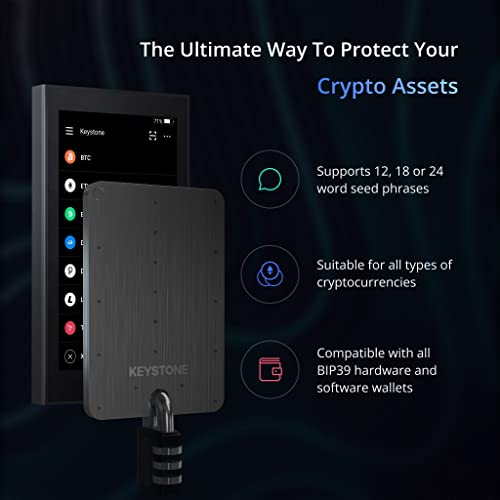 KEYSTONE Armazenamento de sementes de criptomoedas, carteira de metal Cryptosteel, reserva de armaze