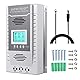 OOYCYOO 100A Solarladeregler MPPT 12V/24V Max PV Eingangsspannung 100V, LCD Display Solar Laderegler für Belüftete Versiegelte Gel NiCd Lithium Batterie
