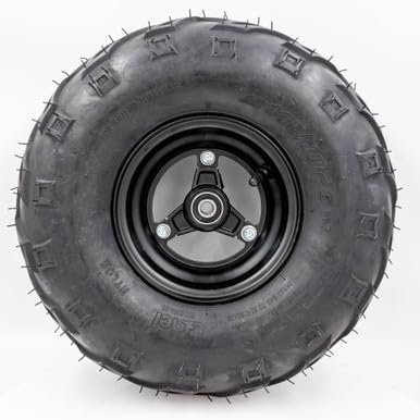 GoPowerSports Minibike 6" Front Mag Wheel Assembly, 145x70-6 V Tread