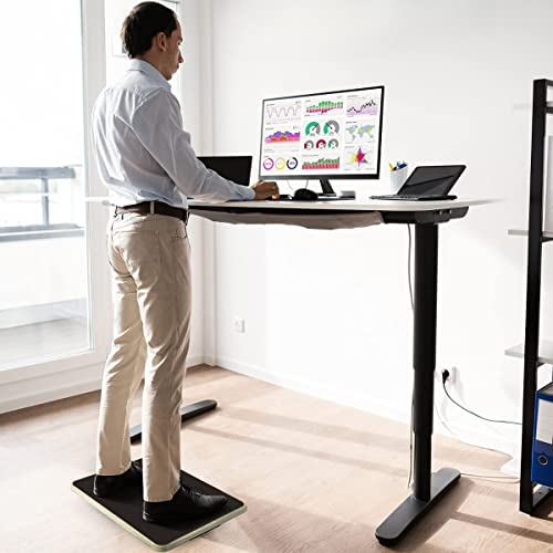 Yes4All Professional Rocker Balance Board For Physical Therapy | 17.5” Rocker Board, Rocker Wooden Balance Board For Balance & Rehabilitation Exercises (Black) #TOP2