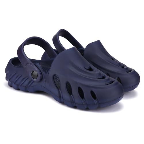 BERSACHE Comfortable Stylish Fashionable Clogs for Men (Blue)