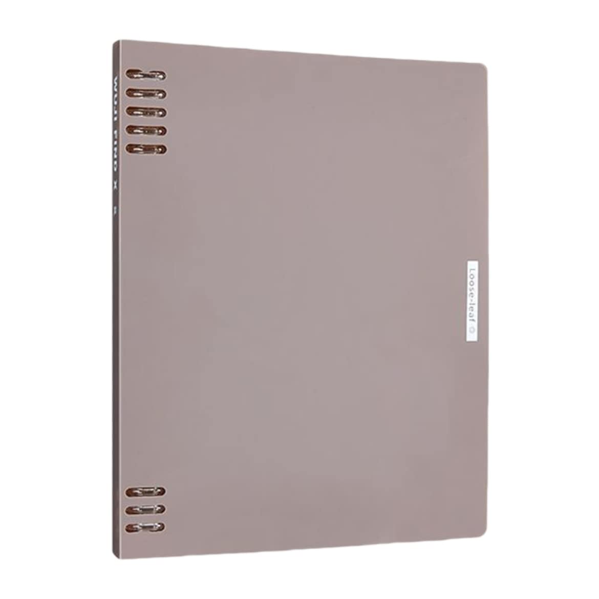 Amazon | QQZSG システム手帳 A5 リングノート グレー B5 7穴