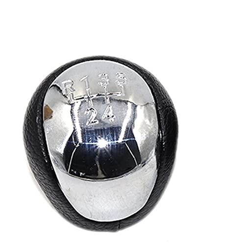 QINKO Manípulo manual de mudanças de velocidades, tampa de engrenagem, alavanca de mudanças, ajuste para KIA Carens/adequado para redondo 2007 2008, 2009, 2010, 2011 2012-5_speed_chrome