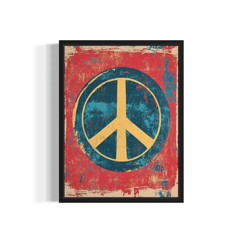 Peace Sign Pop Art Poster 11x14 Wall Decor