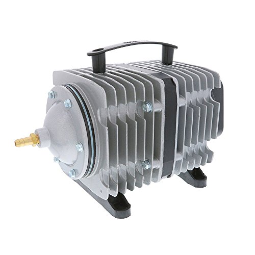 EcoPlus-HGC728459-Eco-Air7-Commercial-Air-Pump-7-200-Watt-Single-Outlet-With-12-Valve-Manifold-For-Aquarium-Fish-Tank-Fountain-Pond-Hydroponics-3566-GPH-Silver