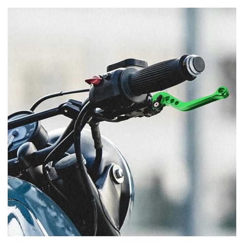 Levier d'embrayage moto en aluminium vert