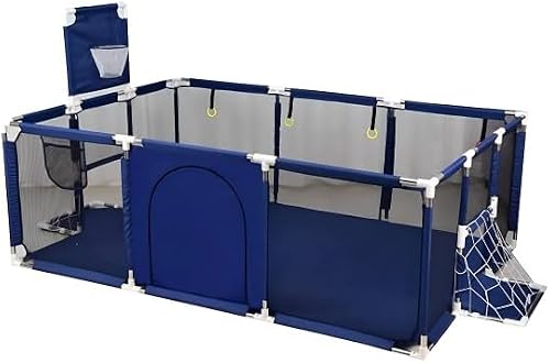 Baby Playpen for Children Toddlers Kids, Indoor Play Pen, Blue