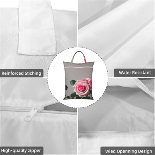 Sac à linge de voyage anti odeur et humidité imprimé rose - 6