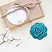 4.5cm TINY ROSE Flower Pin Brooch By NhanDo Handmade – Flower Brooch Pin for Women and Men, valentines day gifts, Handmade Gift For Her, Gift for Mother Day, Gift For Teacher Day (Teal)