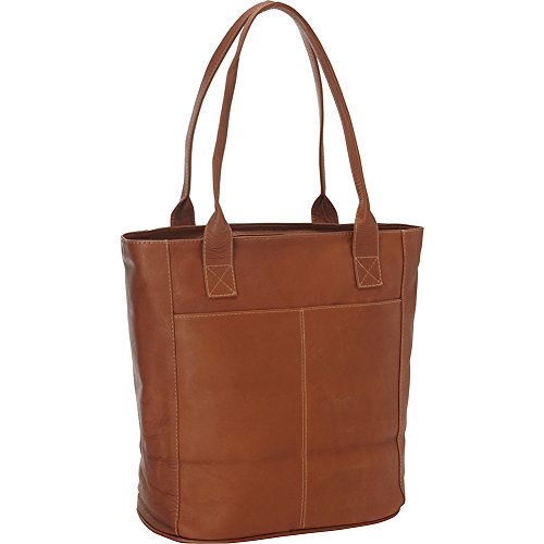 Piel Leather Xl Laptop Tote Bag, Saddle, One Size #TOP3