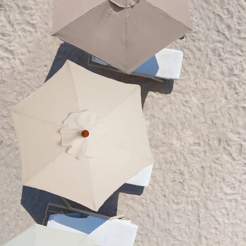 Patio Umbrella Replacement Canopy Square Cantilever Top Cover Outdoor,Premium UV50+ Waterproof Parasol Replacement Canopy 200/270/300CM Durable 6/8 Arms Umbrella Cover for Garden Sunshade Ou