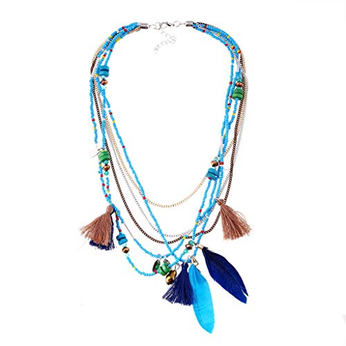 Bijoux de mode H3TF5J collier chaîne de la gaieté fait main pour femme