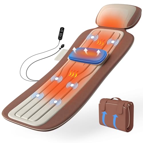 Tapete de massagem de corpo inteiro com calor, almofada de massag...