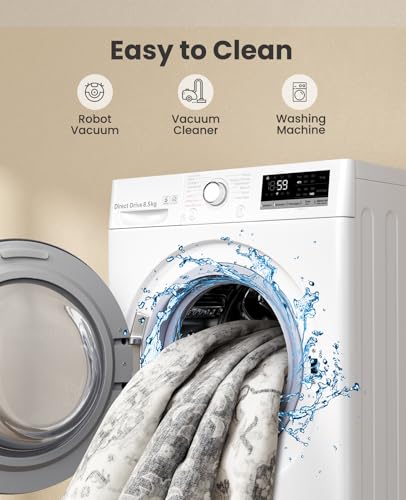 AMADA HOMEFURNISHING 5x7 Area Rugs, Washable Living Room Rug Low-Profile with Non-Slip Backing & Durable Edge Binding, Vintage 5x7 Rugs for Living Room, Bedroom, Dinning Room - Image 2