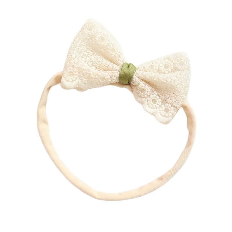Miniatura 6 de Diadema de encaje para bebés y niñas, banda para el pelo de bautismo para bebés y niñas pequeñas BBG26 (banda para el cabello-A)