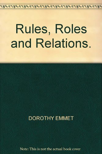 RULES, ROLES AND RELATIONS' 0333046730 Book Cover