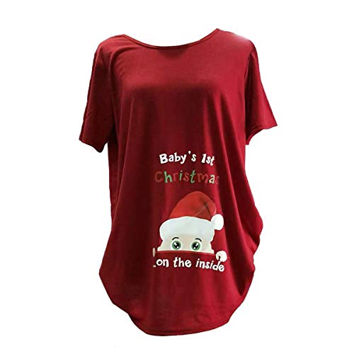 ManMan Camiseta de maternidad para...