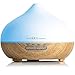 The Body Source 300ml Ultraschall Aroma Diffuser - Luftbefeuchter mit 7 Farben LED Licht und Timer - Elektrische Duftlampe für ätherische Öle - Aromatherapie für Zuhause, Büro, Spa