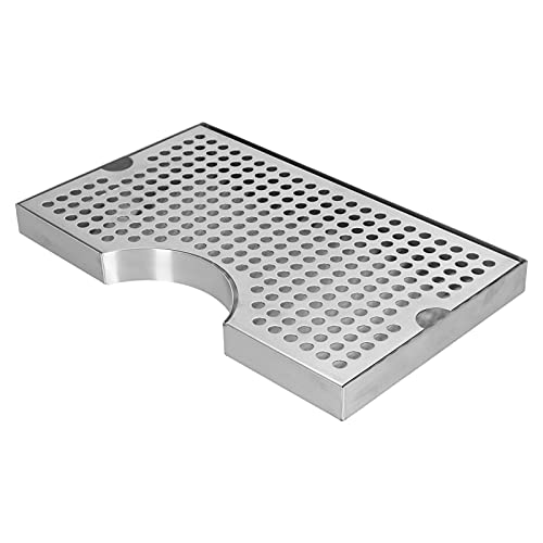 Bar-Tropfschale Edelstahl-Tropfschale Rostfrei Einzigartige glänzende Fass-Tropfschale Leicht zu reinigen Robuste Bierturm-Tropfschale für Bar-Restaurant