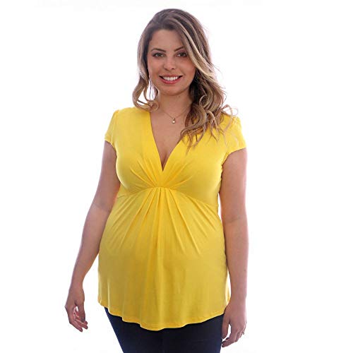 Bata Daniela Manga Curta - Amarelo GG