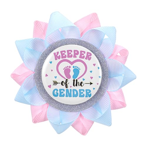 Keeper of The Gender Pin, Gender Reveal Button Pins Boy
