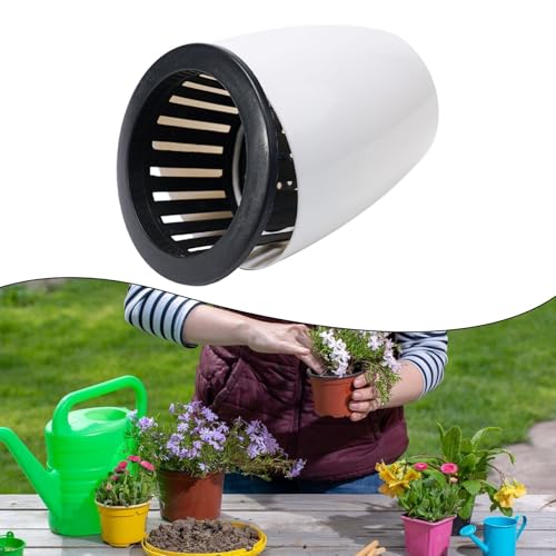 EpheyFIF Porcelana de imitación de riego automático con cuerda de algodón, sistema de riego automático para interior/exterior, 6 tamaños (S-XXXL), compatible con suelo e hidroponía (diseño de