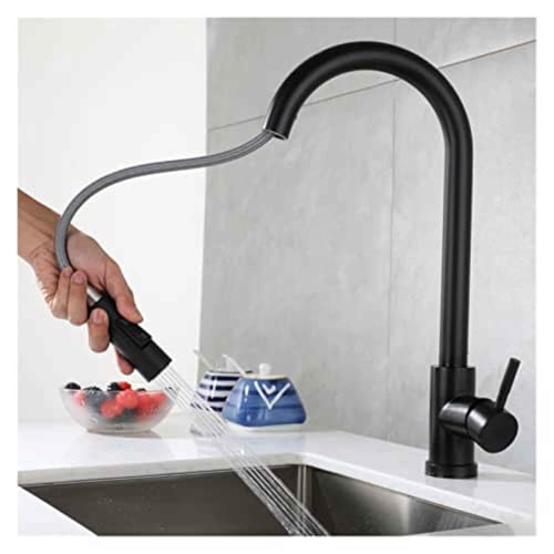 Robinet de cuisine extensible doré mat : mitigeur de maison - 3
