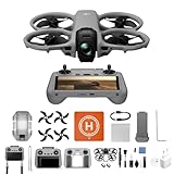 DJI Avata 360 (RC 2) con accessori, drone a 360° con imaging 8K da 1 pollice per FPV e riprese aeree, con fotocamera con paraelica, Pad di atterraggio pieghevole (Multiple accessories bundle)