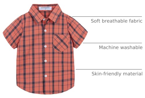 Image of Mud Kingdom Little Boys Dress Shirts Short Sleeve Cute Summer