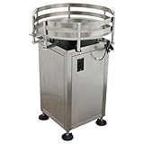 Banfluxion Stainless Steel Automatic Bottle Collecting Machine, Conveyor Bottle Organizer Machine, Adjustable Speed, 23.6inch Diameter for Food, Beverage Industries, 110V