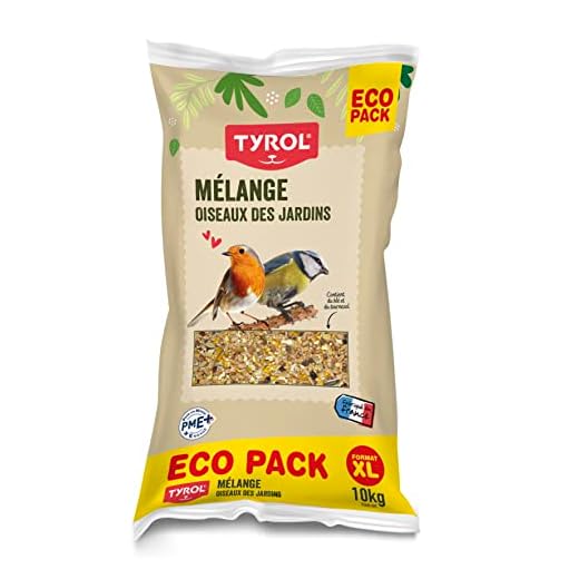 AIME Nourriture pour Oiseaux, Nature Mix 10 Kg pour Oiseaux du Ciel et Animaux Sauvages, Mélange Varié