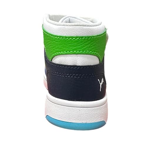 Image of PUMA Kids' Rebound Layup Mid Hook and Loop Sneakers