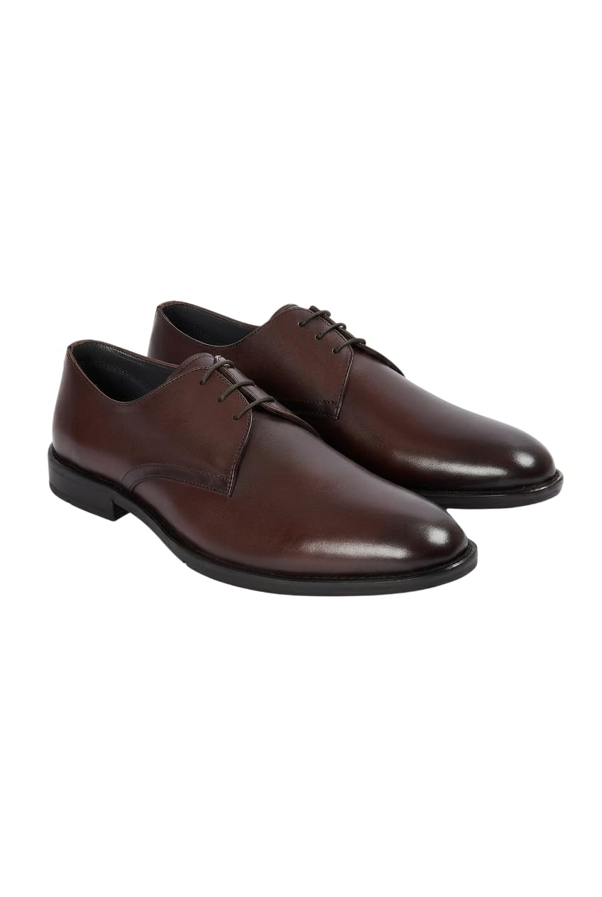 SIRRI Eleganckie męskie buty Derby z prawdziwej skóry – idealne na wesela, do pracy i na imprezy – buty sznurowane