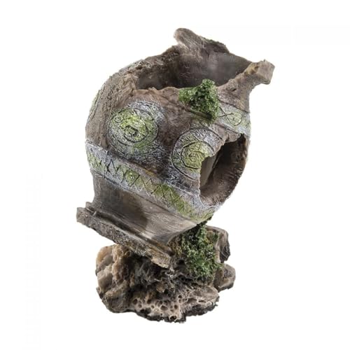 OISE ART STORE Trade Shop - Anfora Media per Acquario Nascondiglio per Pesci Ideale per Un Atmosfera Storica