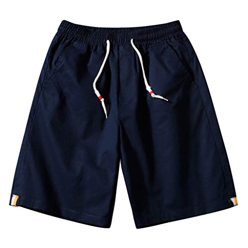poundy Men's Survivor Belted Cargo Short-Reg and Big & Tall Sizes Dark Blue